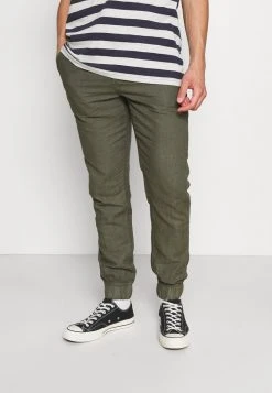 Remise 👏 Solid SDTRUC CUFF LINEN - Pantalon Classique - Ivy Green ✔️